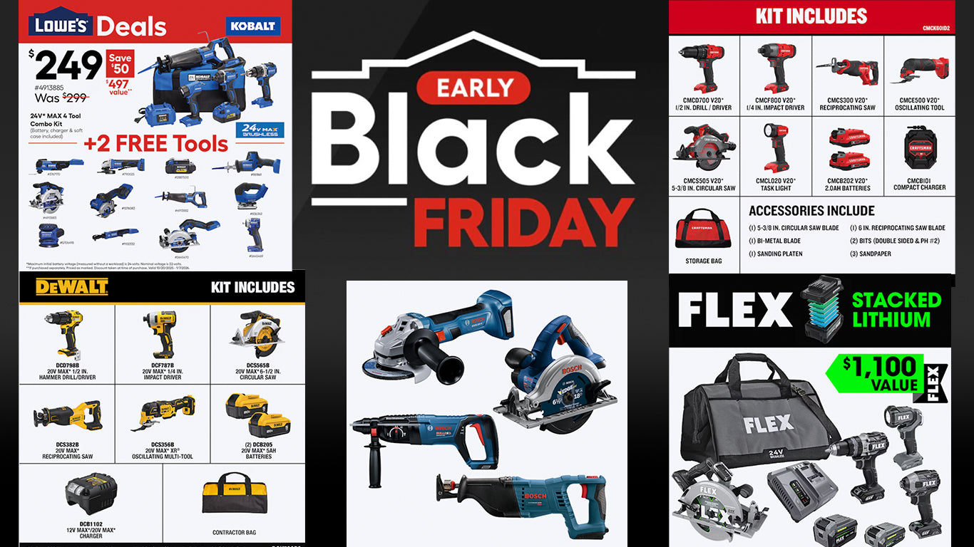 The Best Black Friday Tool Deals at Lowe’s (2025 Holiday Shopping Guide)