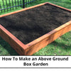 How To Make an Above Ground Box Garden out Door DIY Project