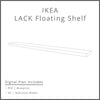 Ikea Lack Floating Shelf Plan Woodworking Project Plan