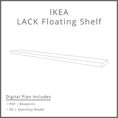 Ikea Lack Floating Shelf Plan Woodworking Project Plan