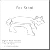 Fox Animal Step and Potty Stool For Kids