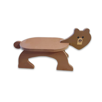 Kids Bear Stool Woodworking Template & Plan