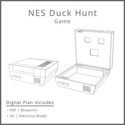 GIANT NES Duck Hunt Game in a Box Woodworking Project Plan