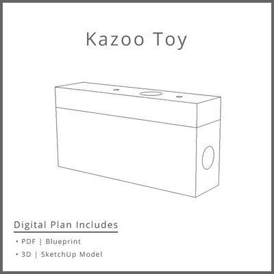 Kazoo Musical Toy Woodworking Project Plan