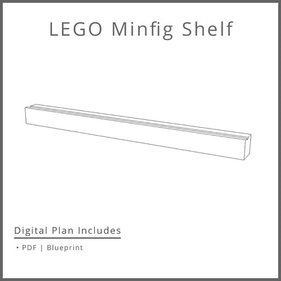 LEGO Minifig Shelf Woodworking Plan