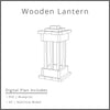 Wooden Lantern Decor Woodworking Project Plan