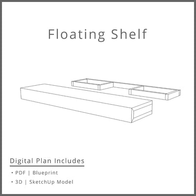 Simple Floating Shelf Woodworking Plan