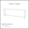 Sofa End Table Woodworking Plans And 3D SketchUp Model
