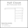 Hall Closet Woodworking Plan