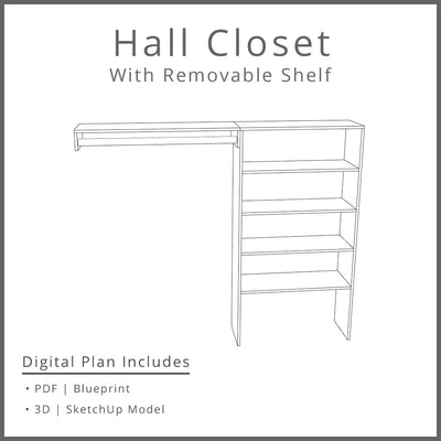 Hall Closet Woodworking Plan