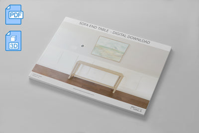 Sofa End Table Woodworking Plans And 3D SketchUp Model
